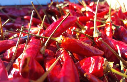 Organic Hot Peppers Dried 1 Pint