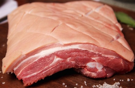 Whole Pork Belly 10.5lb $9.99/lb
