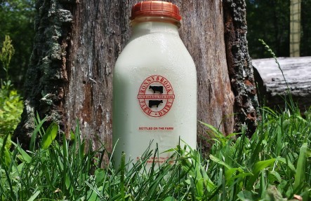 Ronnybrook Glass Bottled Milk 2 Quarts for $10